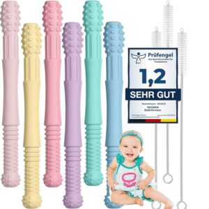 OKONKN Silicone Sensory Toy, Soft Gripping Toy in Morandi Colours, Sensory Learning Toy for Promoting Motor Skills and Colour Perception