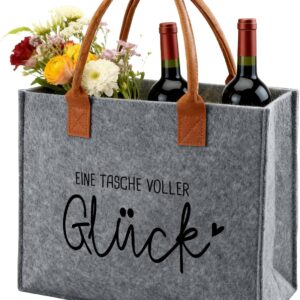 Ysound Gifts Women Felt Bag, Felt Shopper Bag for Woman Man