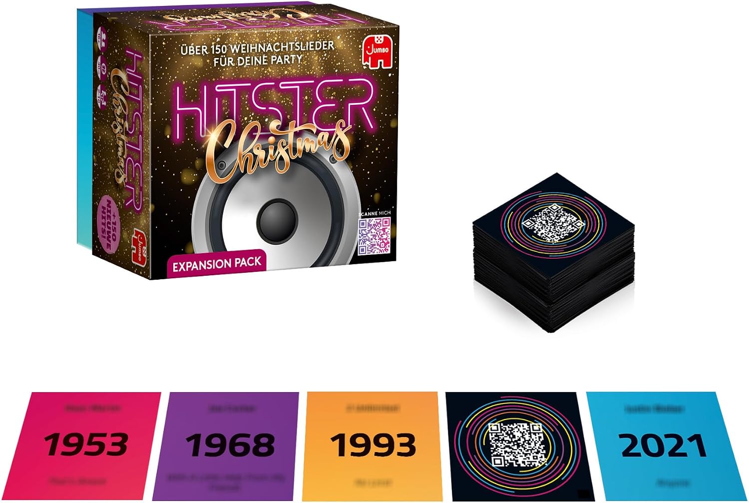 Hitster Christmas Expansion - Party Game for Adults with 150+ Christmas Hits - Music Game for Scan & Remember - Funny Card & Board Game for Friends & Family - For 2-10 Players, 16+ (DE) – Bild 5