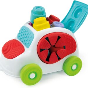 Clementoni Soft Clemmy Sensory Car with 8 Soft Building Blocks & Figure