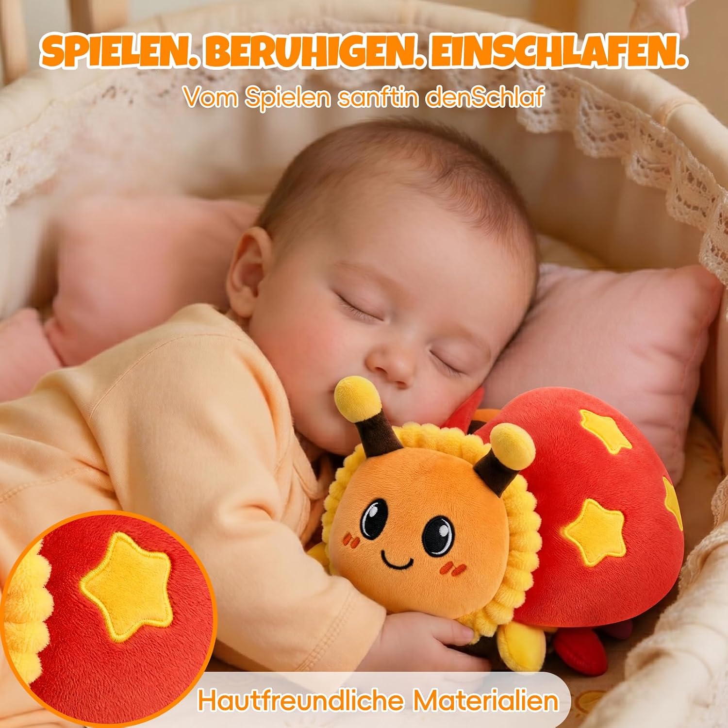 SAIMAND Baby Toy 6-18 Months, Music Ladybird Crawling Toy – Bild 7