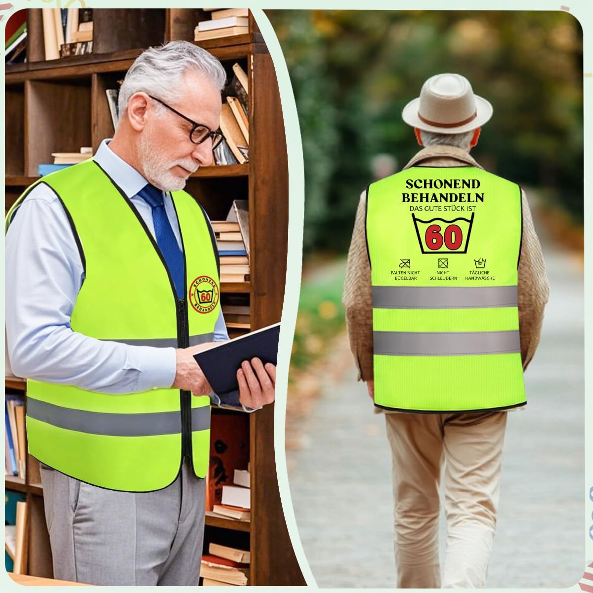 Funny Gift for 30/50/60th Birthday Men Women Vest with Card Money Gifts 30/50/60, Gifts for 30th / 50th / 60th Birthday, Birthday Gift for Men Women – Bild 2