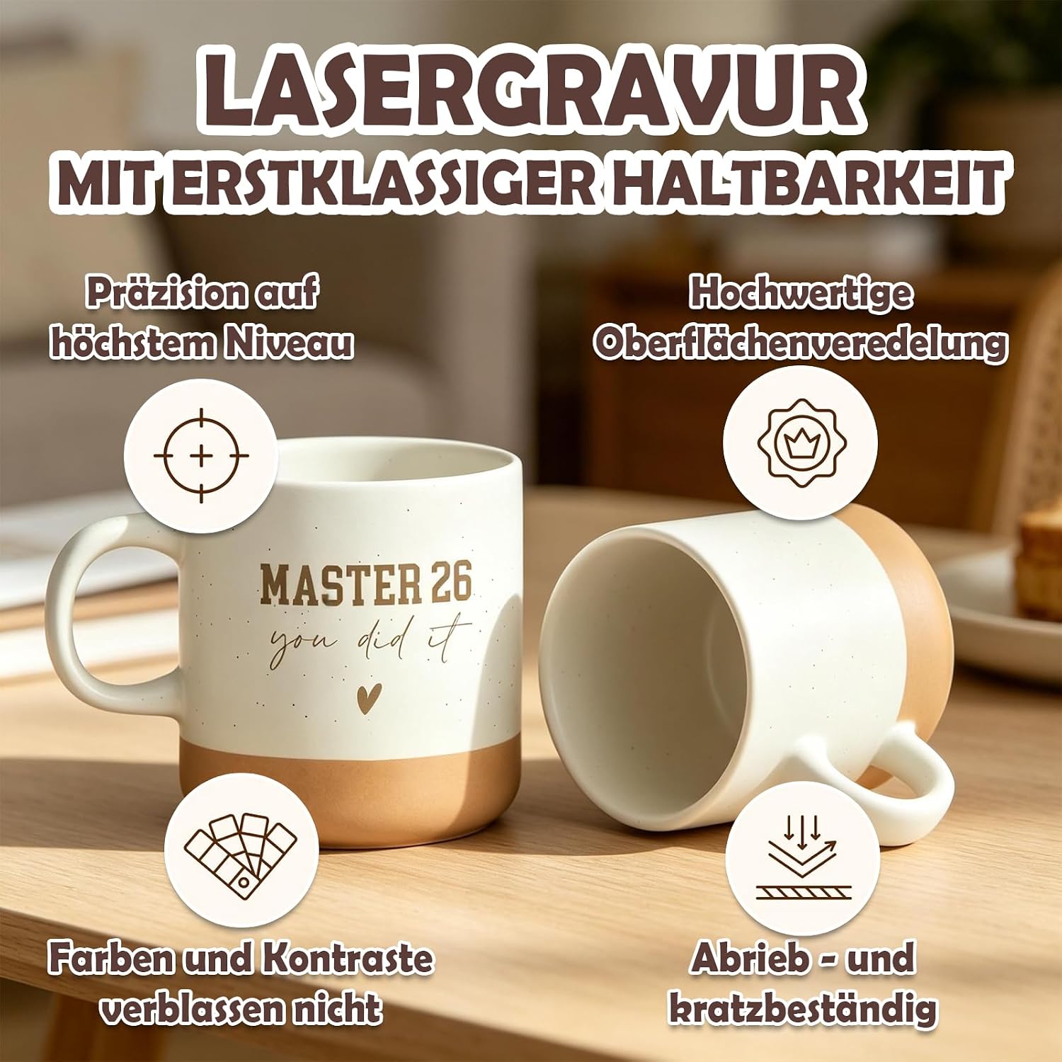 Master Graduation Gift Mug 2026, Coffee Mug with Saying – Bild 4