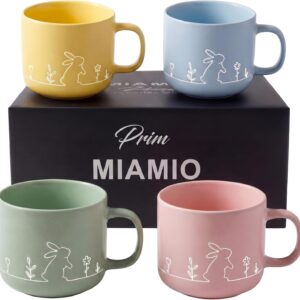 Miamio Easter Coffee Cups/Gift Set Ceramic Cups (450 ml) (Pastel)