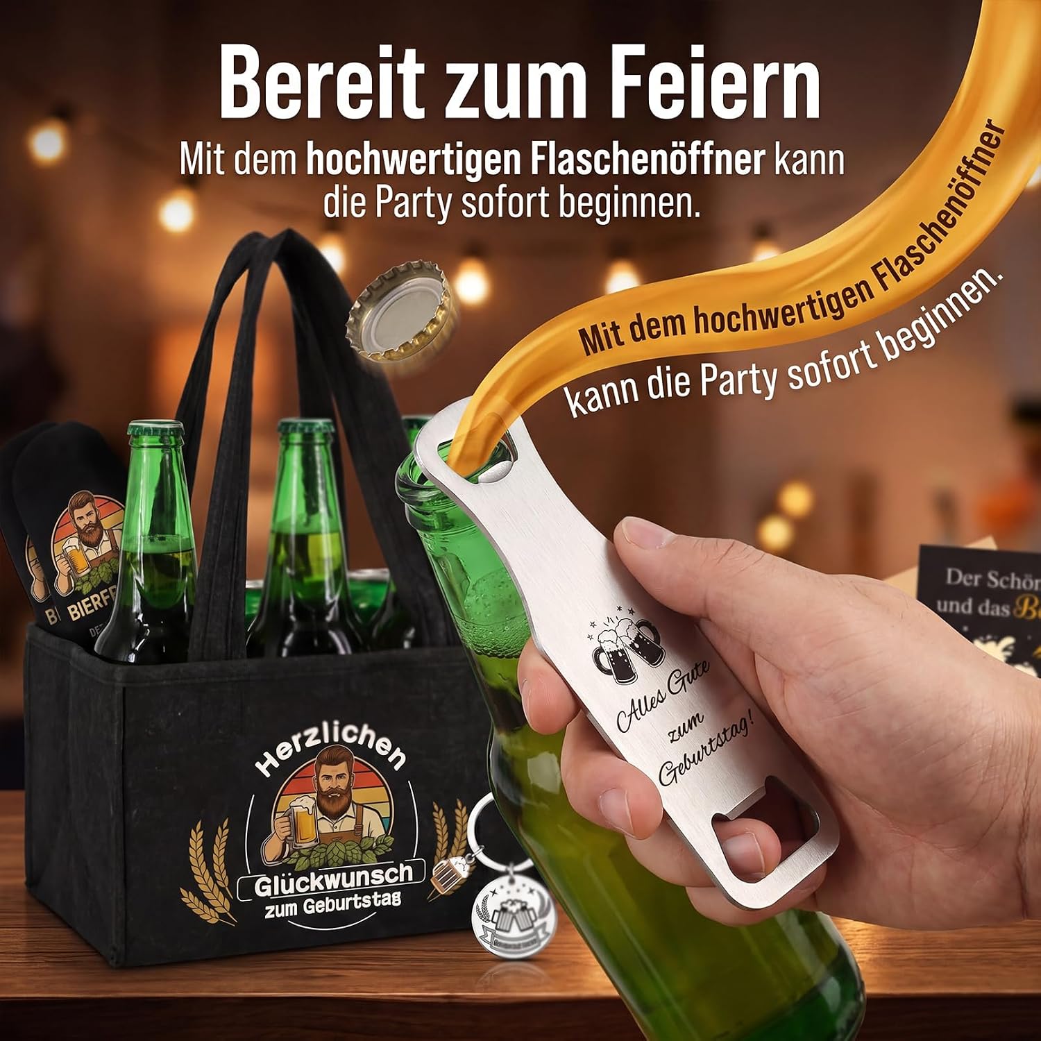 Men's Handbag Beer Gift Set, Birthday Gift for Men – Bild 6