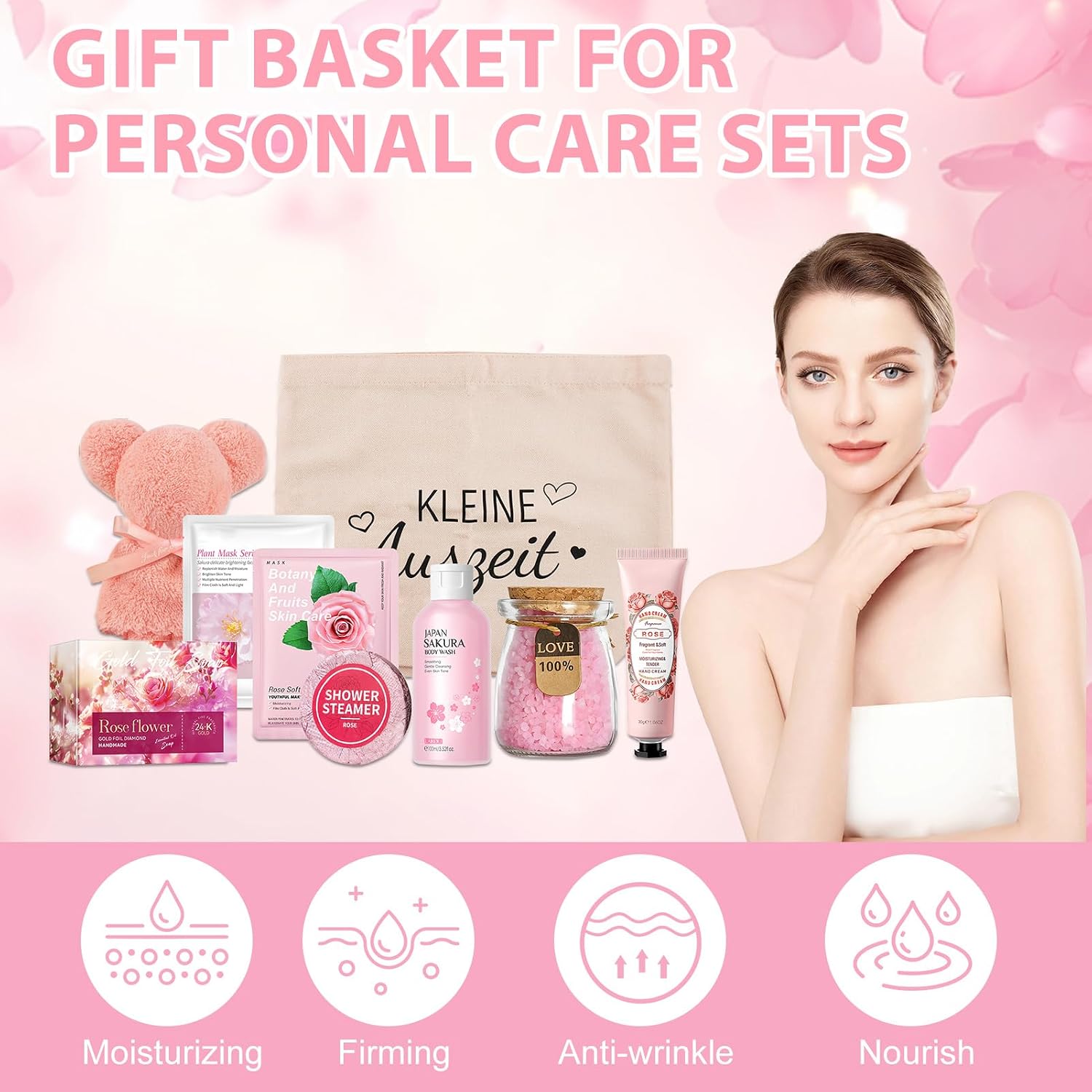 9pcs Wellness Gift Set for Women, Gift Basket Little Time Out – Bild 3