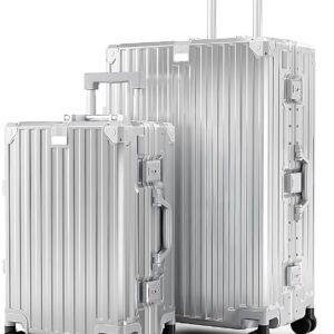 Alpha Camp Suitcase Set M XL Suitcase Set 2-Piece Hard Case Set Large