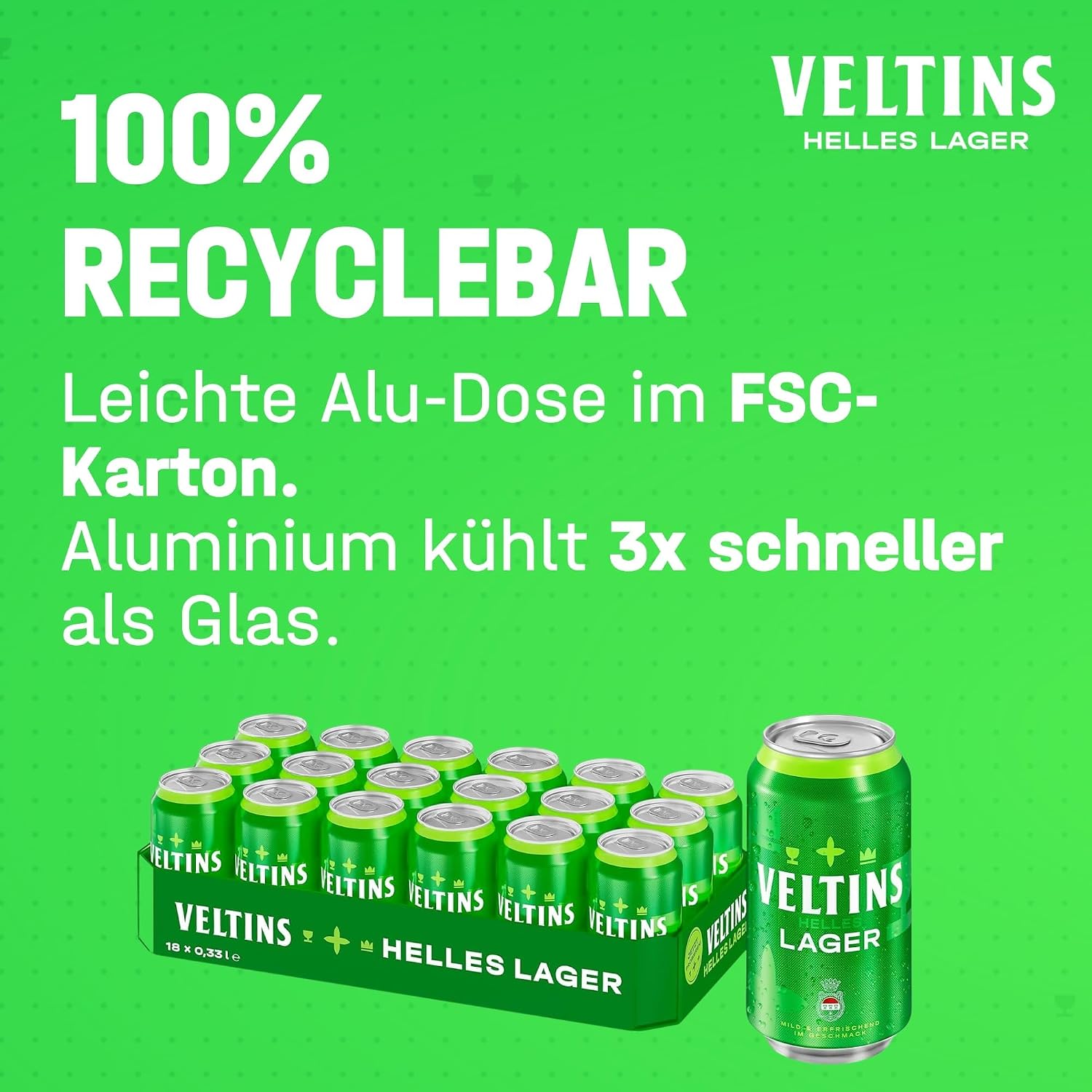 VELTINS Helles Lager World Cup Box, Disposable (18 x 0.33 L Tin) – Bild 8