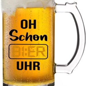 Joymaking Beer Glass with Engraving, Gift for Beer Lovers, Man