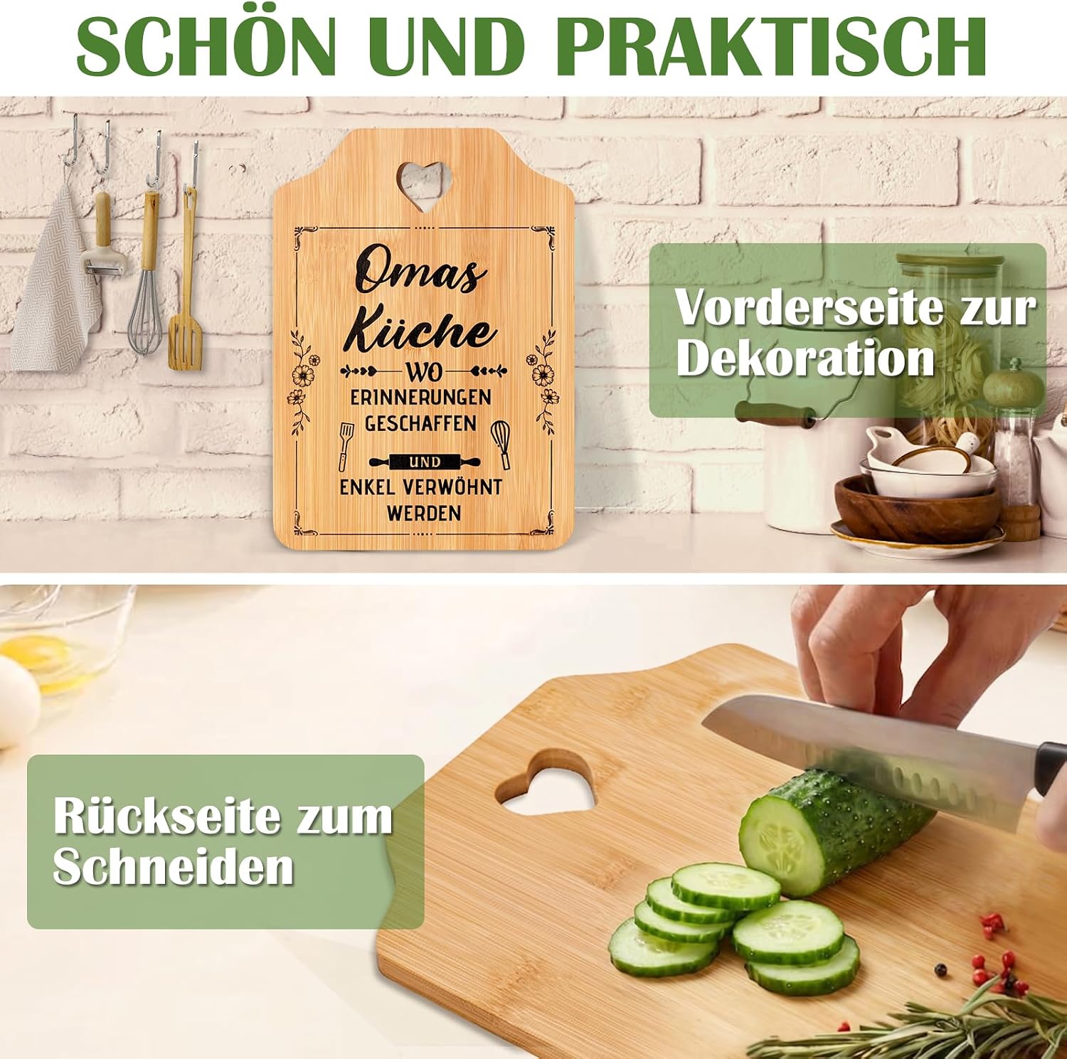 Grandma Gift Mother's Day Bamboo Chopping Board Mother's Day Gift Grandma Mother's Day Gift Personalised Gift for Grandma, Grandma Gift Birthday, Best Grandma Gifts, Mother's Day Gift – Bild 5