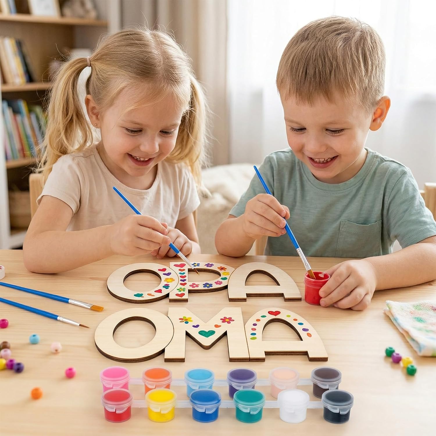 Pack of 2 Grandpa Grandma Gift Grandmother Picture Frame Wooden Letters Grandma and Grandpa Gifts Birthday Gift Grandson for Christmas Birthday – Bild 7