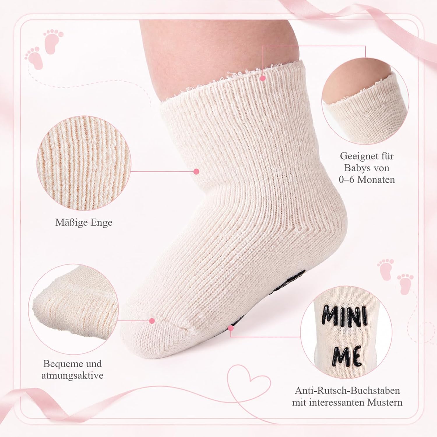 Jadive 3 Family Socks Expectant Parents Gift Mum Dad Baby for Birth Newborn New Pregnant Women – Bild 5