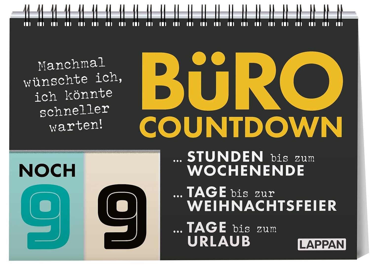 Countdown-Kalender für's Büro: Tischaufsteller mit Countdown-Funktion für's Büro