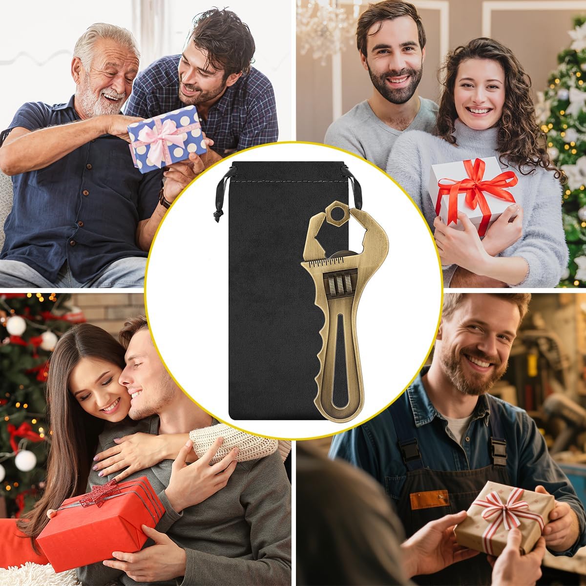 LKKCHER Wrench Beer Bottle Opener, Dad Makes It Heal Wrench for Father Men Birthday Christmas Father's Day Gift, Wrench Gift, Gift for Craftsmen – Bild 9