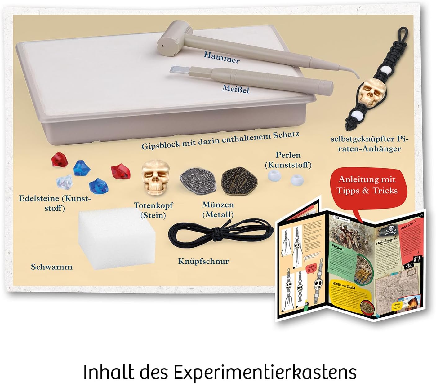 KOSMOS Pirate Treasure Experiment Set, Excavation Set from 7 Years – Bild 3
