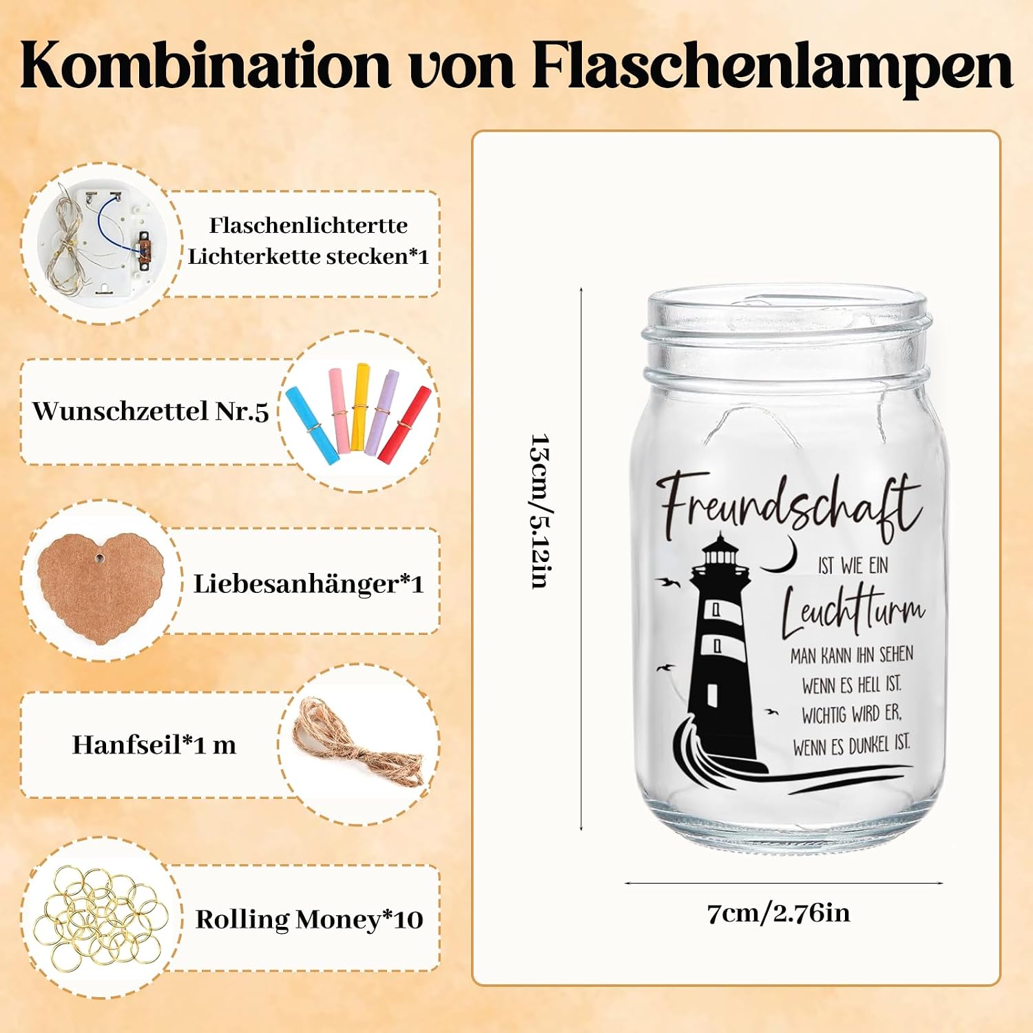 Gifts for Best Friend, LED Bottle Light – Bild 3