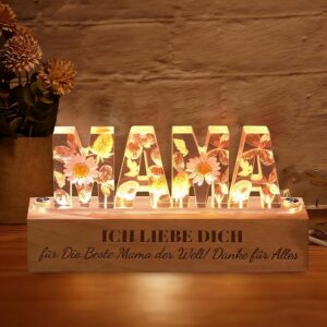 Mother's Day Gifts for Mum - Gifts for Mum from Daughter & Son - LED Lamp Night Light Mother's Day - Mum's Gift for Mother's Day, Birthday - Gift Ideas for Mothers