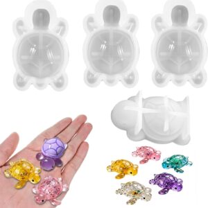 Set of 2 Bear Silicone Moulds, Cute 3D Animal Casting Moulds Made of Soft Silicone for DIY Miniature Dollhouse, Resin Jewellery, Soap, Candles & Decoration