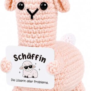Giftota Gifts for Female Boss, Pocket Hug Crochet Sheep