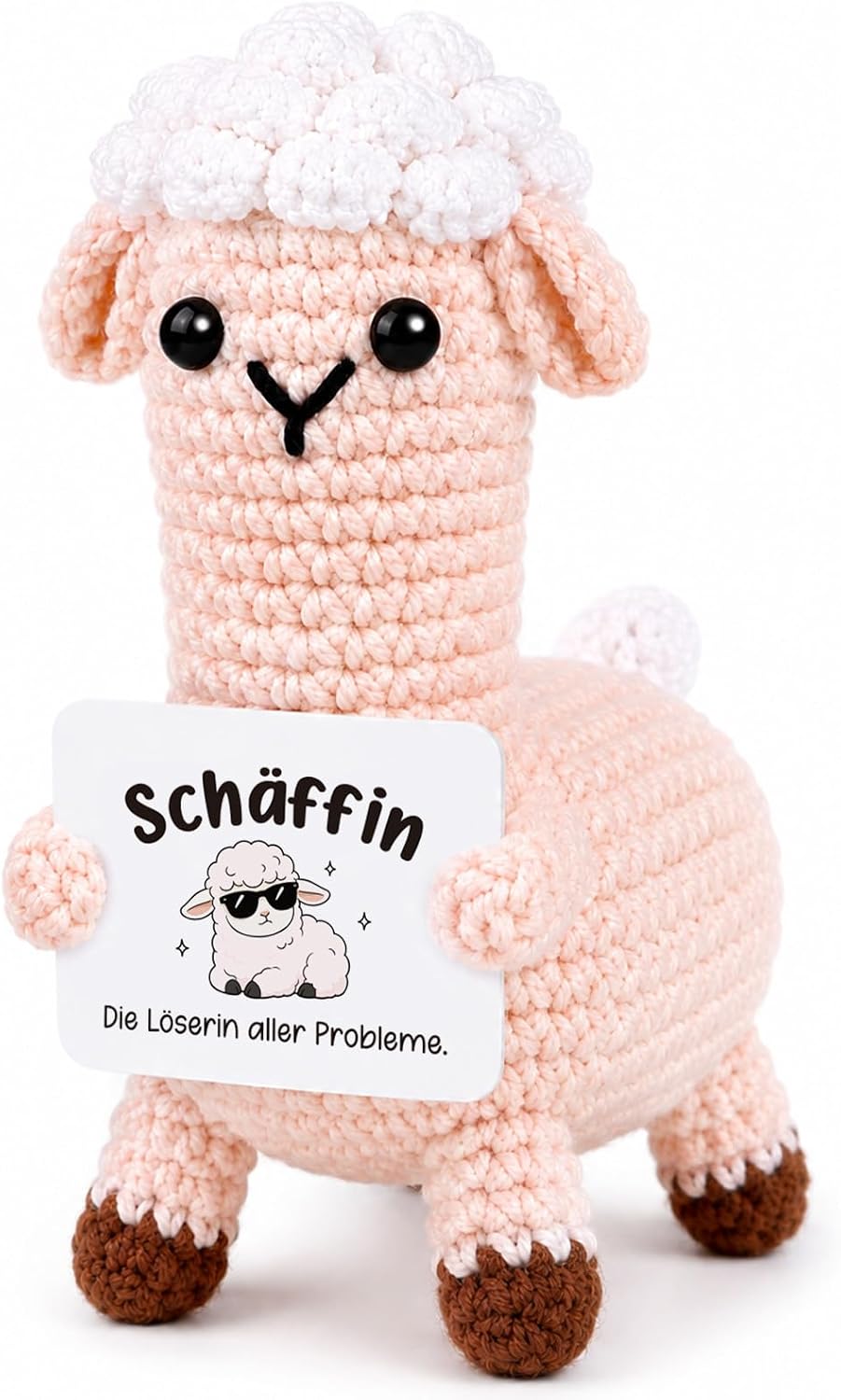 Giftota Gifts for Female Boss, Pocket Hug Crochet Sheep