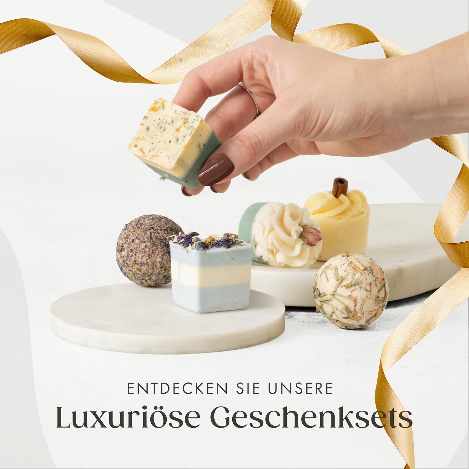 Satin Naturel 7 Luxury Organic Bath Bombs Wellness Gift Set – Bild 8