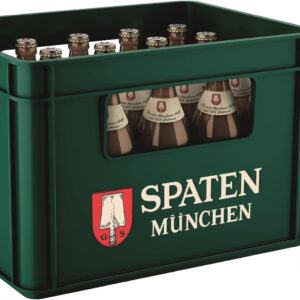 SPATEN Münchner Hell Bottled Beer, Reusable in Crate, Light Beer from Munich (20 x 0.5 L)