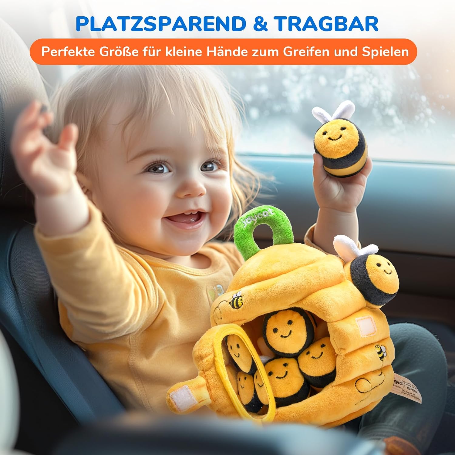 JoyCat Baby Toy 6-12 Months, Baby Beehive with 5 Bee Toys – Bild 6