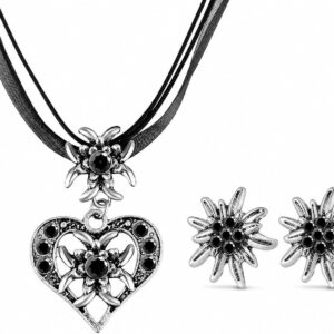 Costume Jewellery Set of 3 Edelweiss Dirndl Jewellery