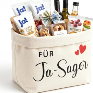 COMOOKA Wedding Gifts for Bride and Groom Gift Basket Bread Basket Fabric Gift Bag Wedding Gift for Yes Sayer Bride Groom Gift Bag
