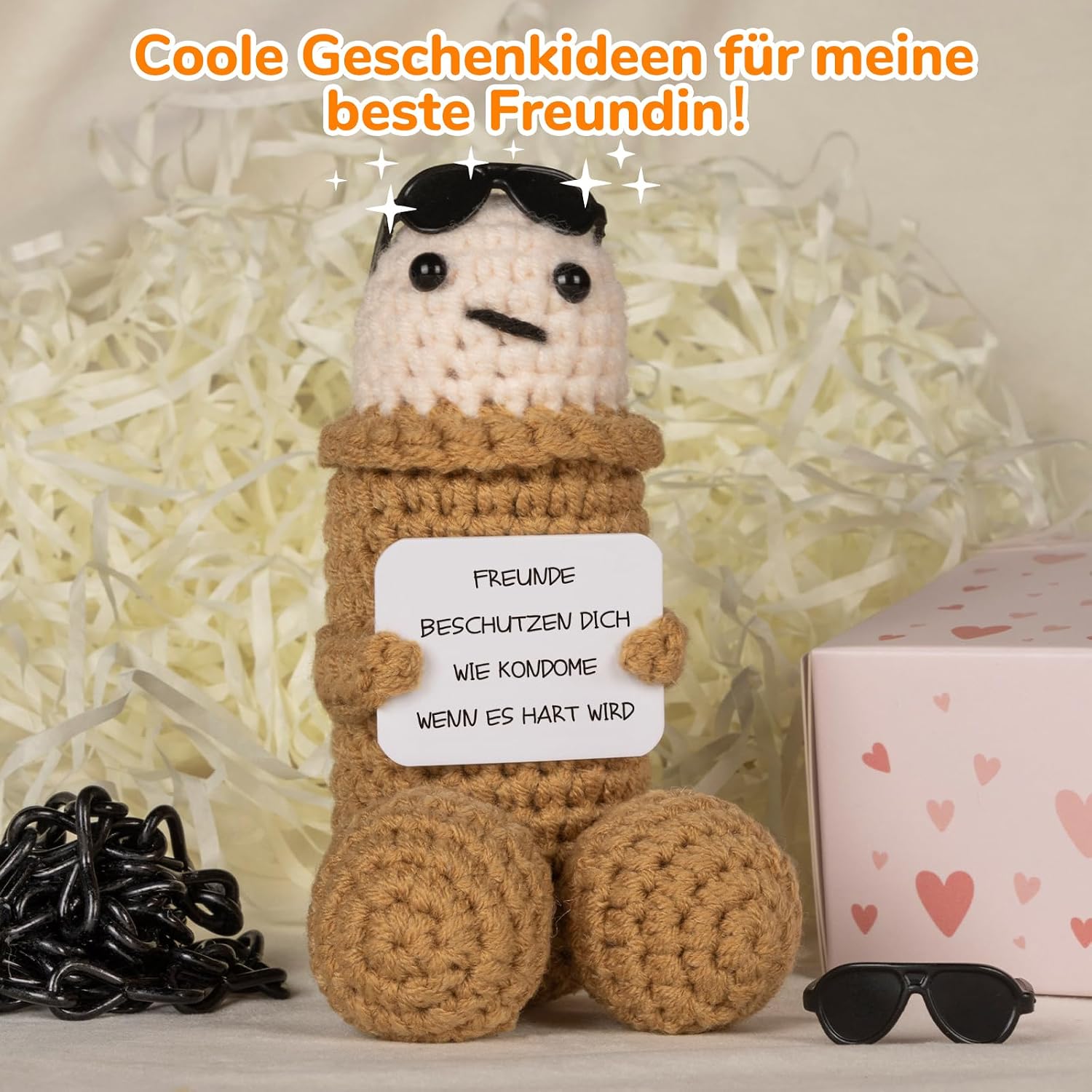 WenmthG Best Friends Funny Gifts, Anti-Stress Gifts, Funny Positive Gift, Positive Potato German - Replacement – Bild 4