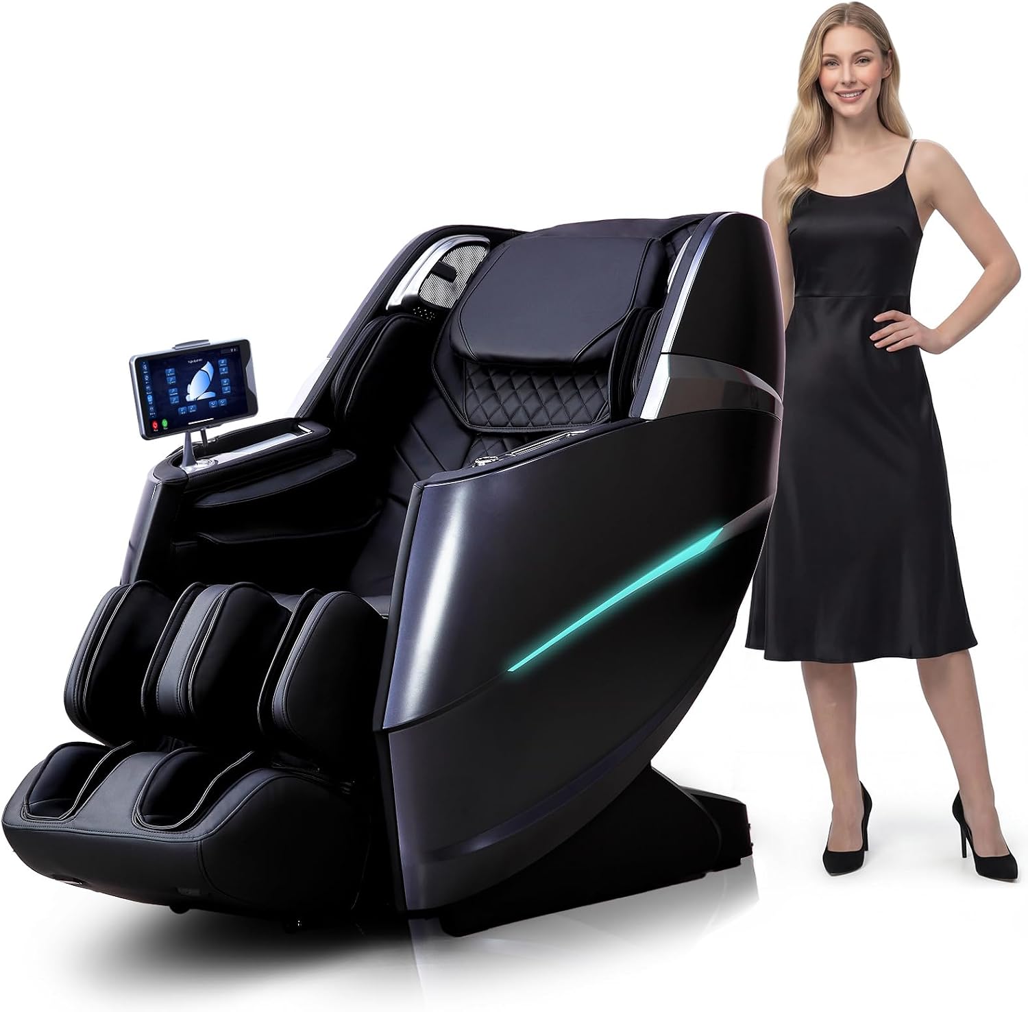 HealthRelife 2026 Business Class 4D Massage Chair DIY Programs Black