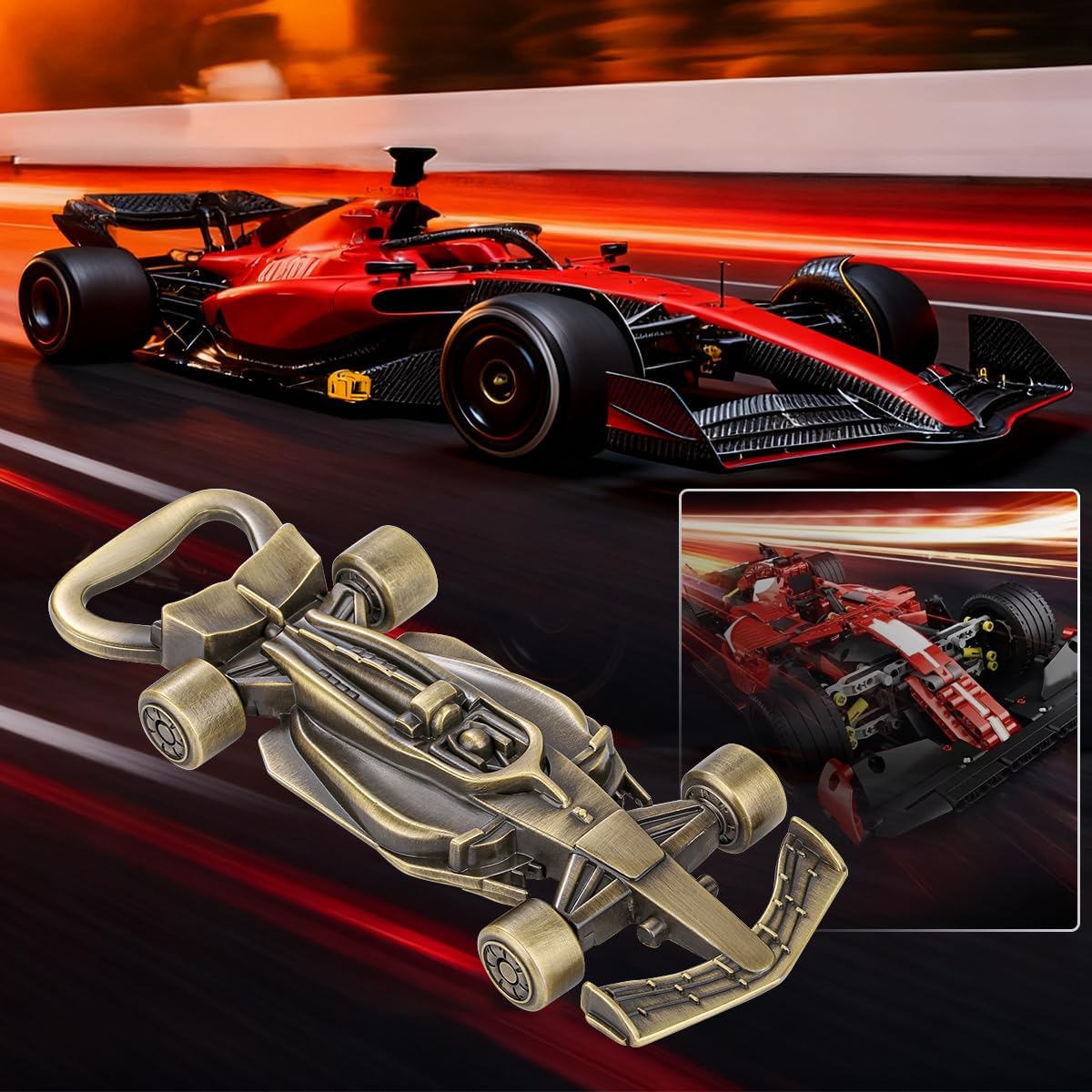 Racing Car Gift, Racing Car Bottle Opener, Unique Beer Gift for Men, Men Gifts, Christmas Gifts, Father's Day Gift, Birthday Gift for Racing Car Fans Bronze – Bild 5