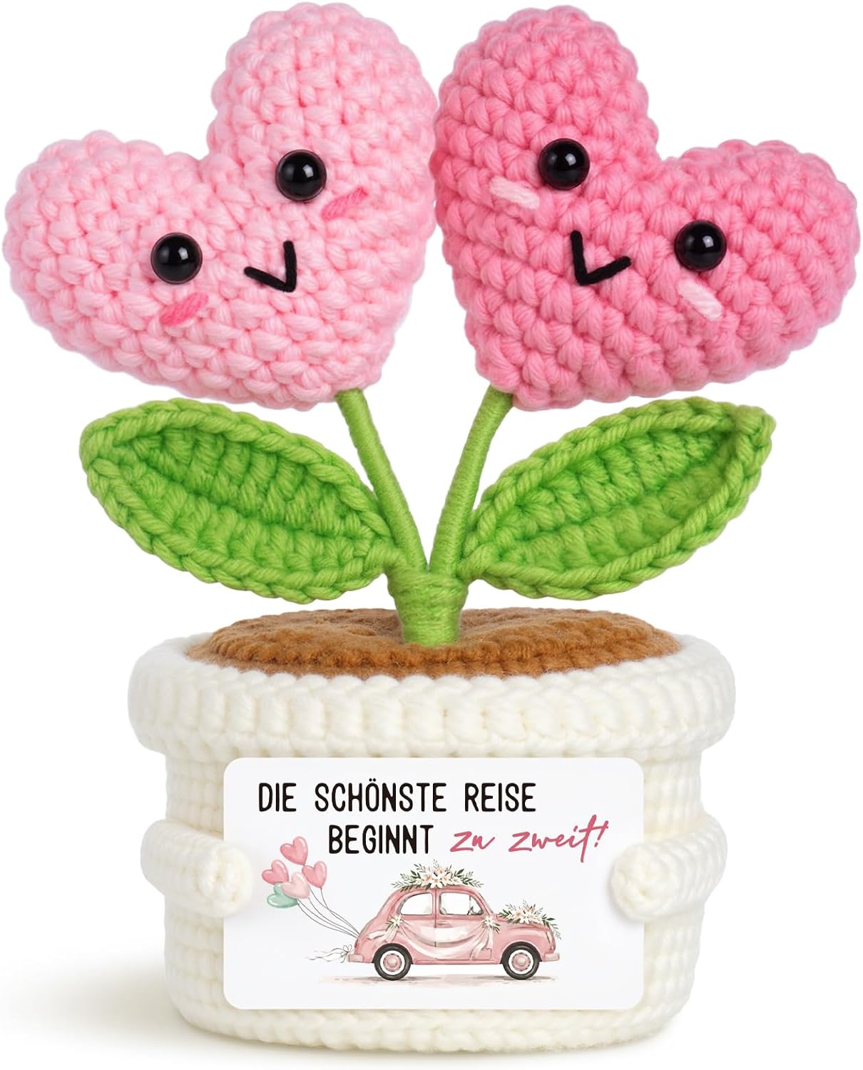 Juratar Sweet Wedding Gift for Bride and Groom - Handmade Crochet Flower