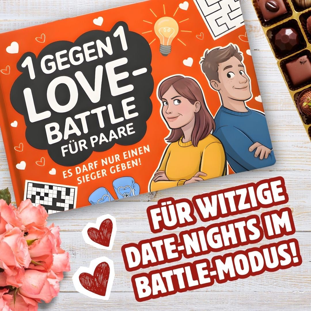 1 gegen 1 Love Battle für Paare: Das Duellbuch für lustige Date Nights & Spieleabende – Perfektes Geschenk für sie & ihn zum Valentinstag, Jahrestag, Hochzeit – Bild 4