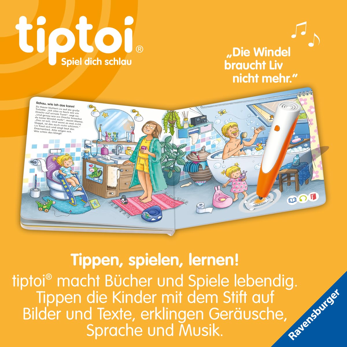 tiptoi® Abenteuer Großwerden - Liv geht aufs Töpfchen – Bild 4