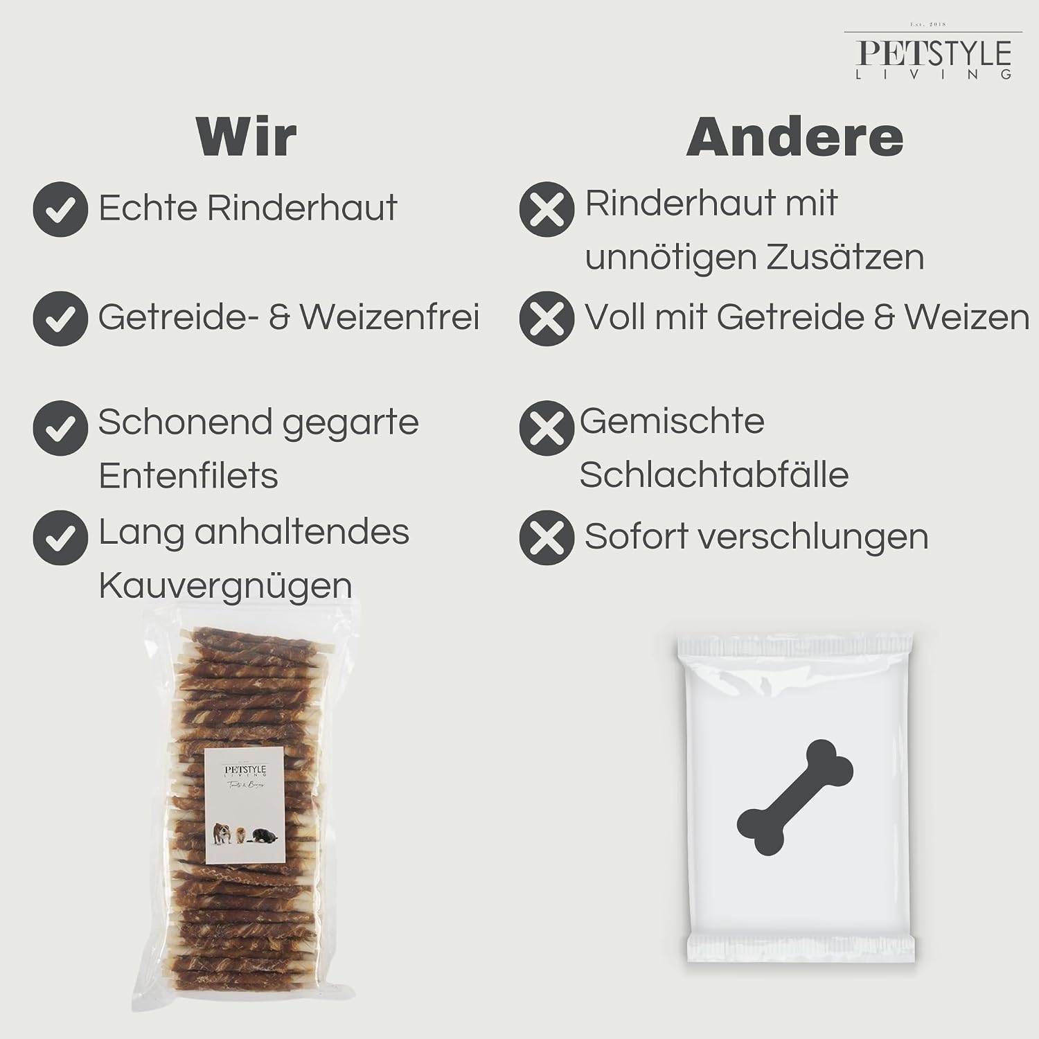 Chew Stick with Duck Dog Snack 12.5 cm Pack of 100 – Bild 7