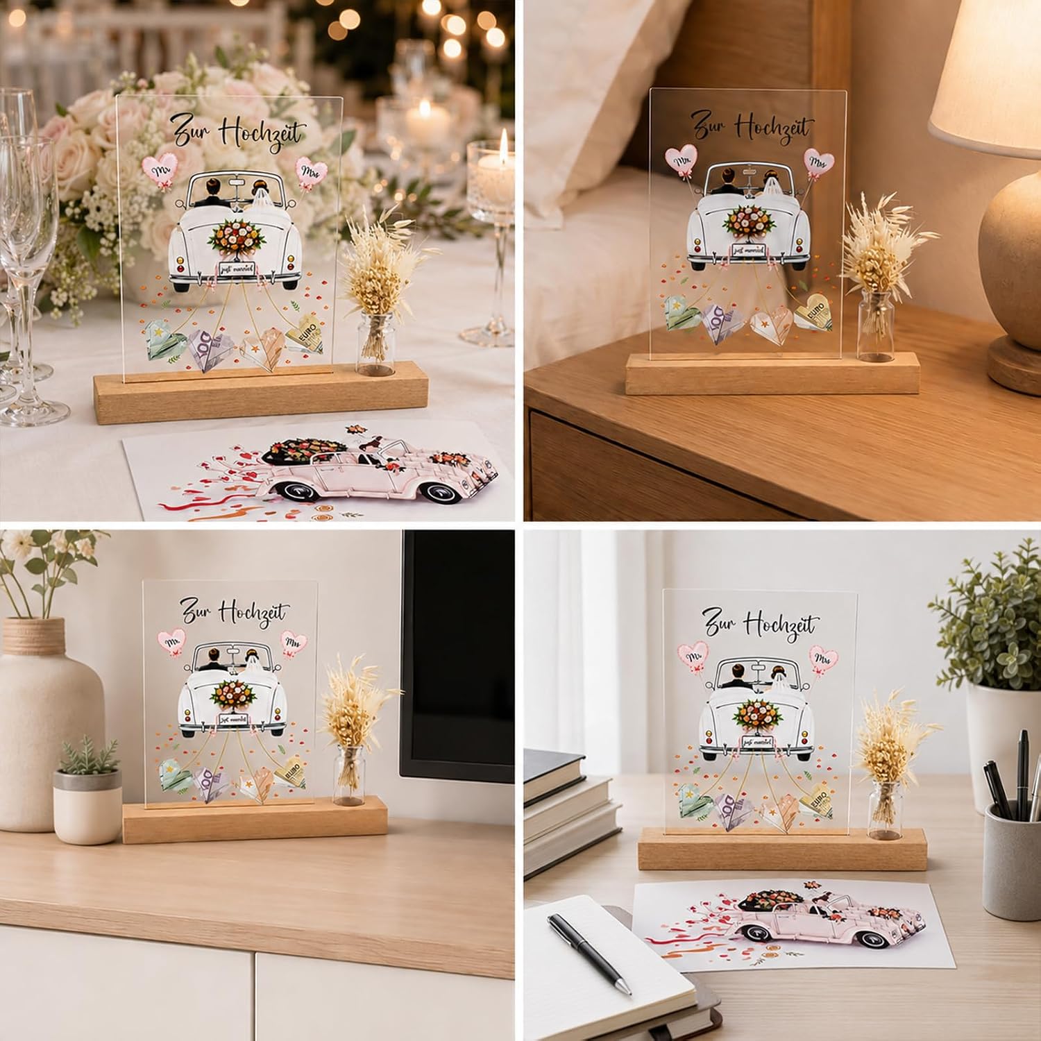 Personalised Wedding Money Gift Acrylic Gifts for Bride and Groom – Bild 7
