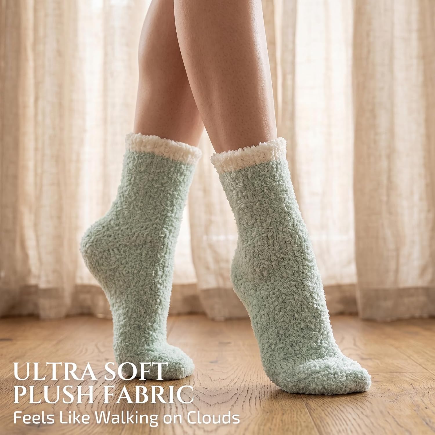 Hocerlu 5 Paar Flauschige Kuschelsocken für Damen Dicke Winter Warm Socken – Bild 4