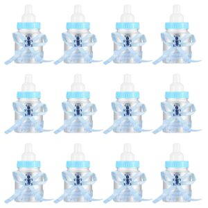 12 Plastic Bottles for Filling for Baby Party & Gender Reveal Decoration