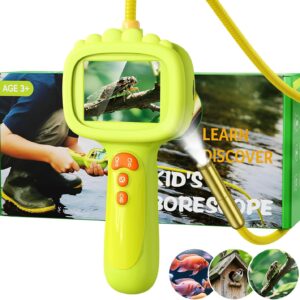 Endoscope Camera for Children, Ashfly 1080P Children’s Camera, STEM Toy for Outdoor Garden Camping Nature Discovering, Birthday Gift for 4 5 6 7 8 9 10 Years Boys and Girls (Green)