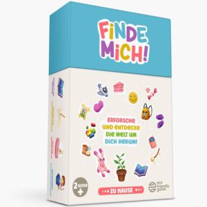 Oh Happy Games – Find Me At Home – Search and Find Game for Children from 2 to 7 Years – 56 Cards and 3 Game Modes – Observation Game and Educational Game for Indoor without Screen