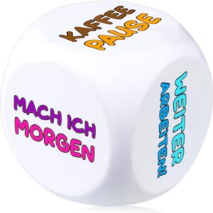 VULAVA Anti-stress cube – the colourful stress cube with 6 fun actions for stress relief is the gift and office toy for all colleagues, students, friends and employees with weak nerves