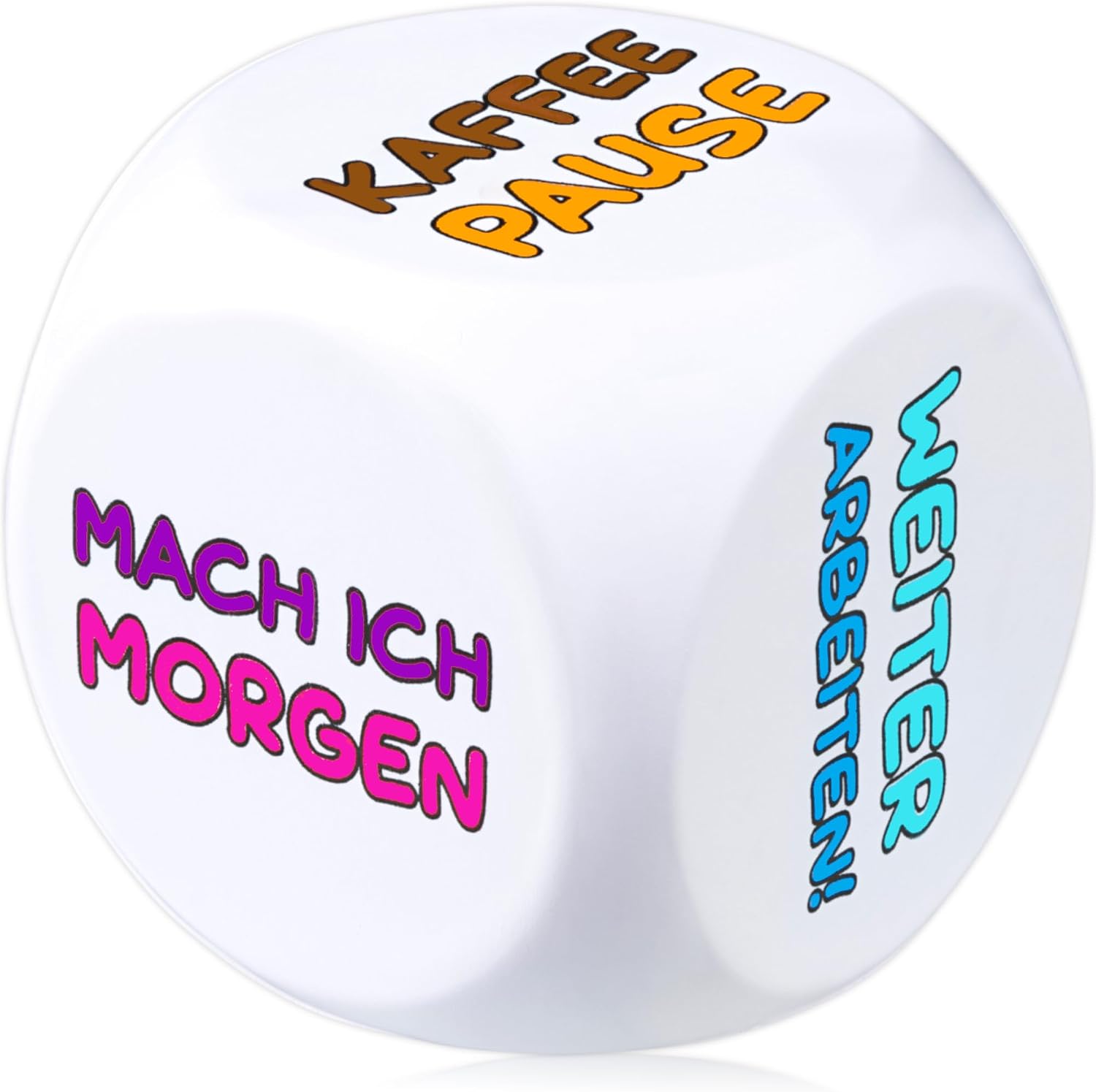 VULAVA Anti-stress cube - the colourful stress cube with 6 fun actions for stress relief is the gift and office toy for all colleagues, students, friends and employees with weak nerves
