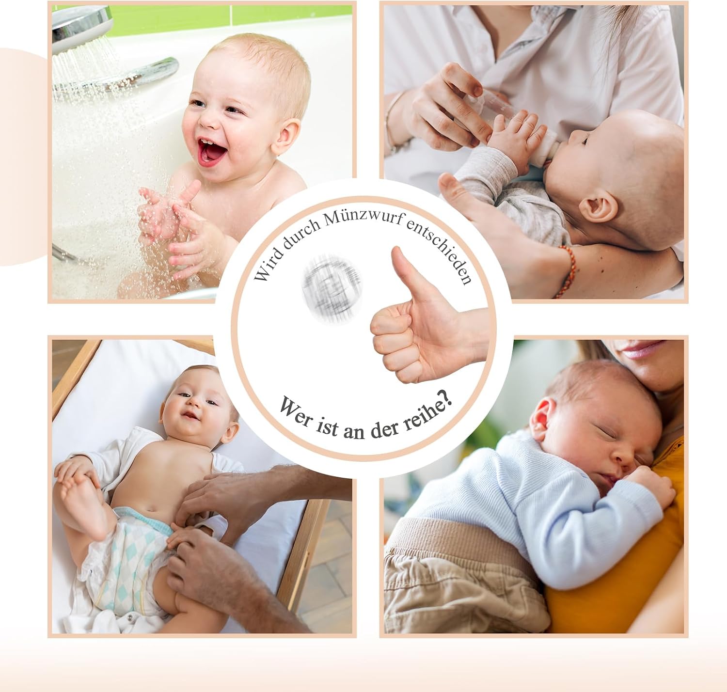 Jadive Gifts for New Parents Non-Slip Socks Decision Coin – Bild 6
