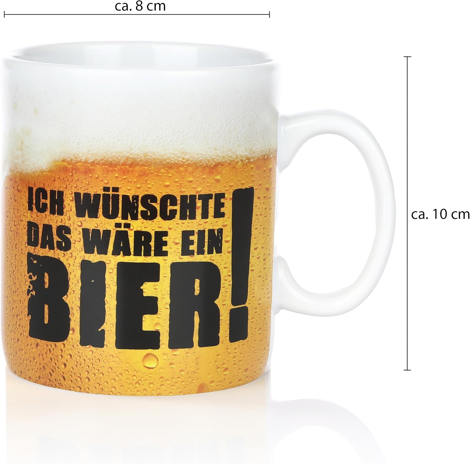 FunX Coffee Mug Beer Mug as a Funny Men's Gift for Boyfriend, Dad and Brother – Ideal for Christmas, Father's Day and Birthday – 330 ml – Bild 6