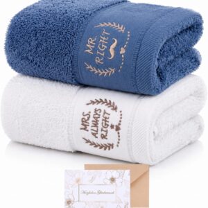Seutgjie Gift Wedding Anniversary Towel Personalised 73 x 34 cm