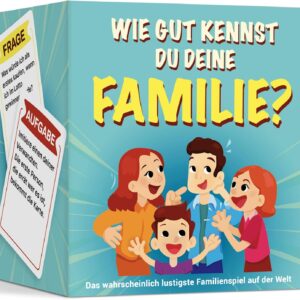 How Well Do You Know Your Family? The Popular Family Game with Funny Challenges and Questions | Card Game 150 Cards Board Game Gift | Game Evening Children, Teenagers, Adults