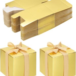PATIKIL Pack of 60 Candy Party Butterfly Gift Boxes Gold