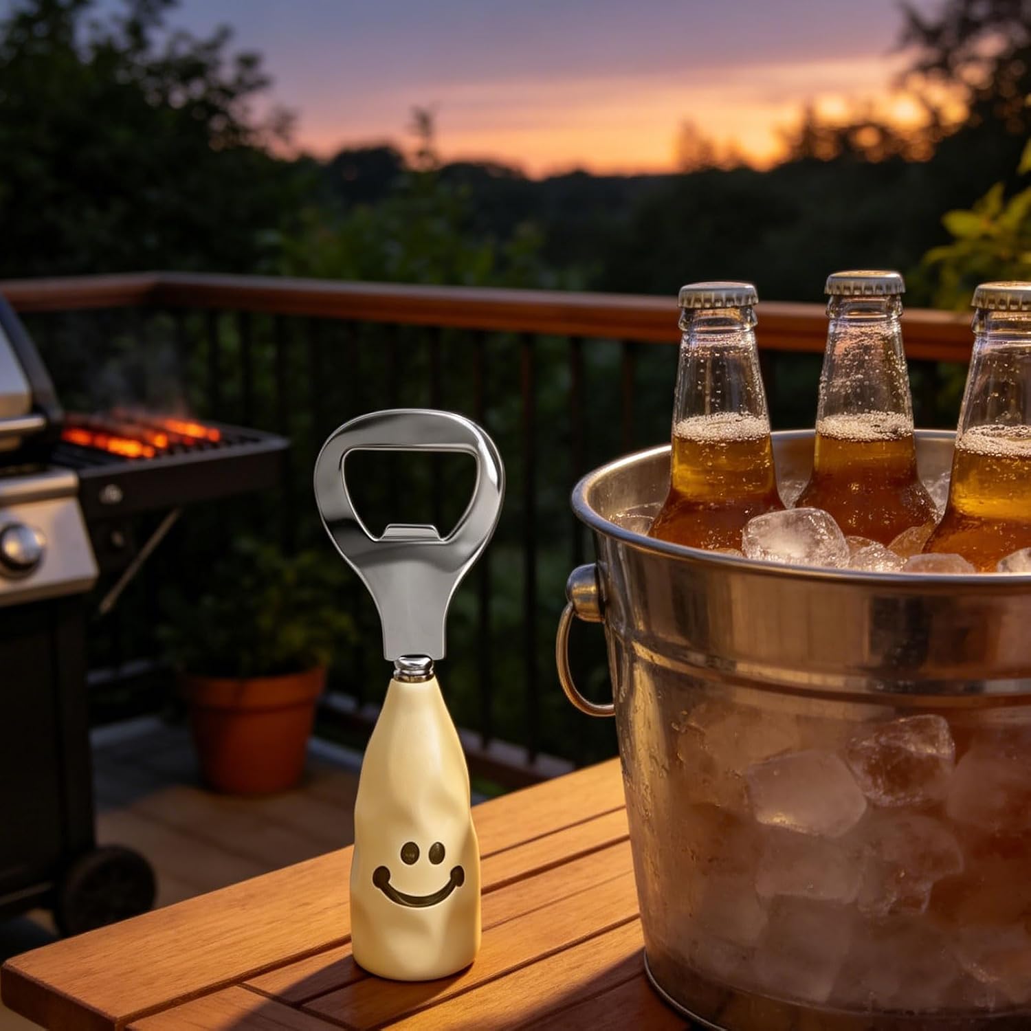 Bottle Opener, Smiley Beer Bottle Opener, Stainless Steel Bottle Opener, Funny Beer Opener for Drinks, Cider, Bar, Home Gadgets, Beer Mortar for Men Gifts, Beer Gifts for Men (A) – Bild 9