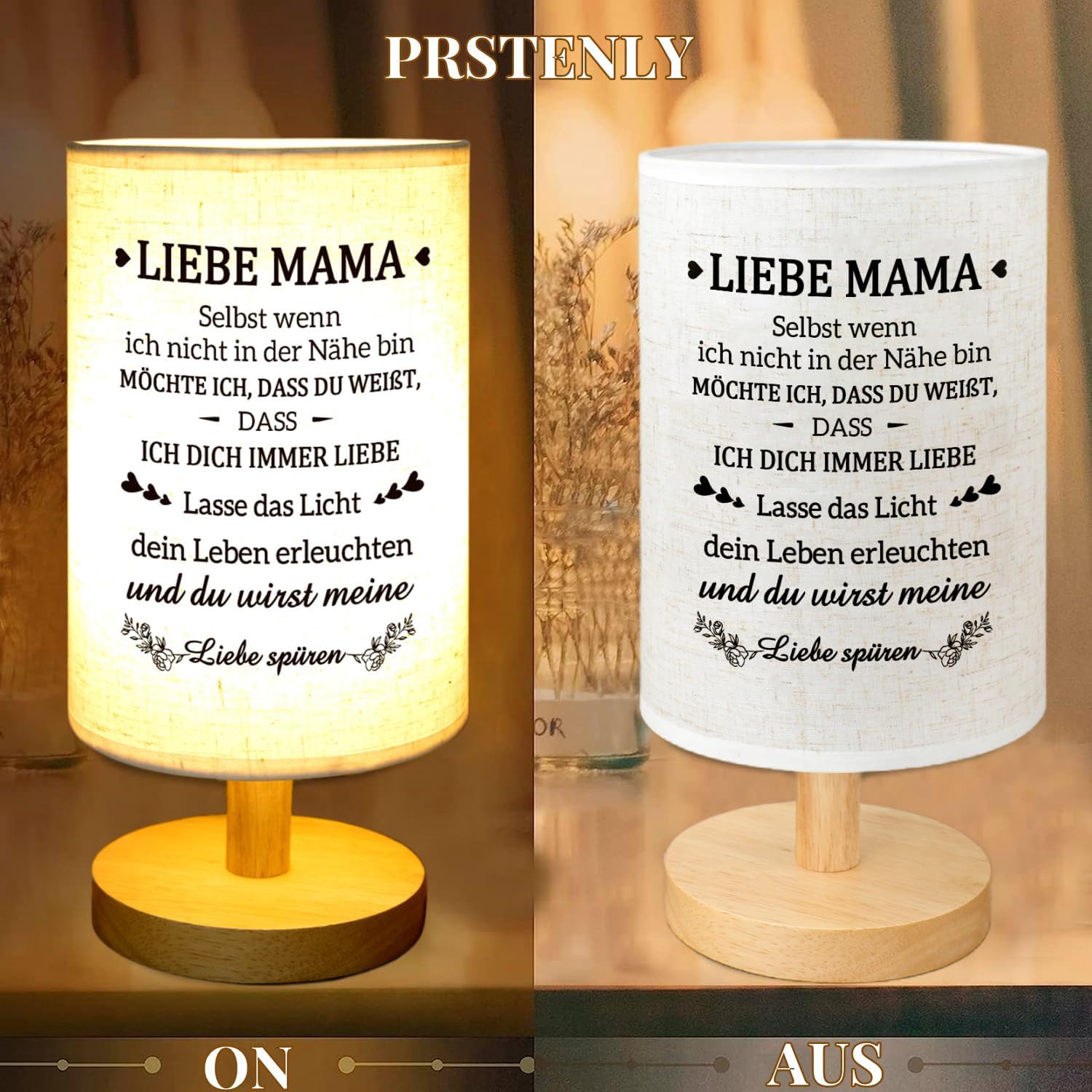 Prstenly Gifts for Mum, Best Mum Birthday Gift Table Lamp – Bild 5